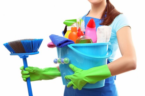Professional pressure washing in action by Green Cleaners