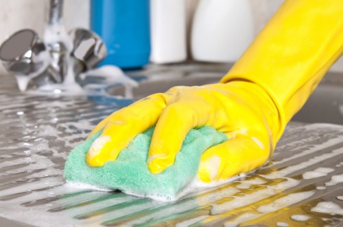 Safe and efficient gutter cleaning process